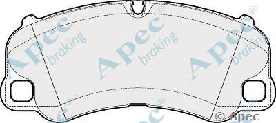 APEC BRAKING pad2018 -  Комплект тормозных колодок, дисковый тормоз